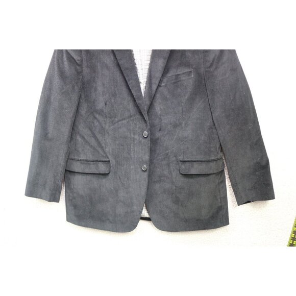 Saddlebred Men's Black Corduroy Blazer-Size 44R-Nice-Two Button-Business - Picture 3 of 16